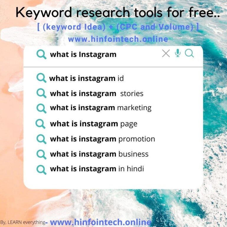 KEYWORD RESEARCH TOOL